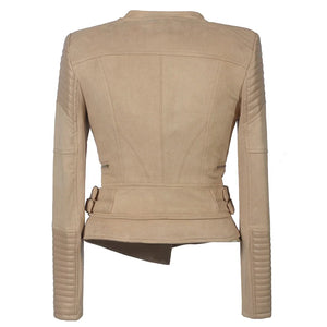 Faux Leather PU Jacket Women Winter Autumn Fashion Motorcycle Jacket Black Faux Leather Coat Outerwear