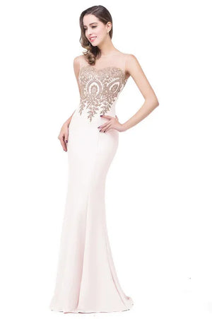 Elegant Mermaid Bridesmaid Dresses Women Golden Appliques Lace Royal Blue Sweetheart Illusion Wedding Party Dress Robe de Soiree