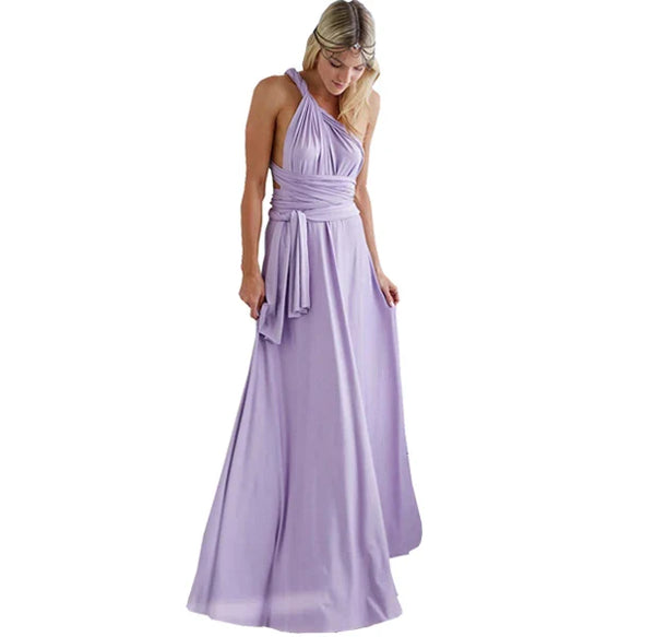 (spot) Temperament Bridesmaid long sister group dress 2024 bride Bridesmaid dress many kinds of long Party dinner dress gowns