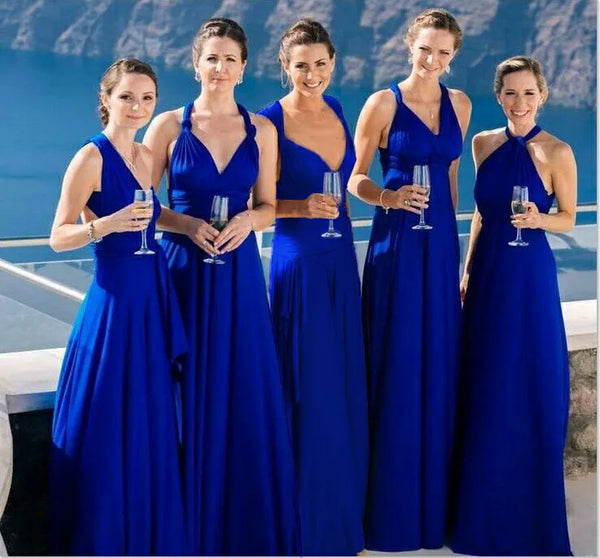 (spot) Temperament Bridesmaid long sister group dress 2024 bride Bridesmaid dress many kinds of long Party dinner dress gowns