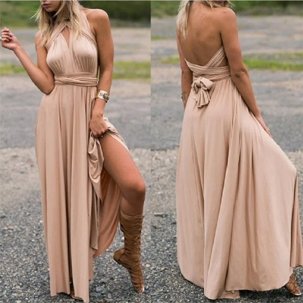 (spot) Temperament Bridesmaid long sister group dress 2024 bride Bridesmaid dress many kinds of long Party dinner dress gowns