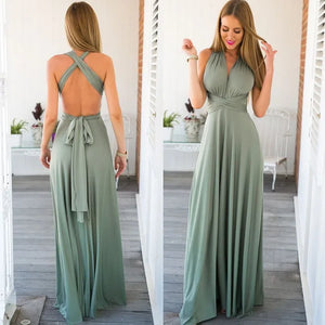 (spot) Temperament Bridesmaid long sister group dress 2024 bride Bridesmaid dress many kinds of long Party dinner dress gowns