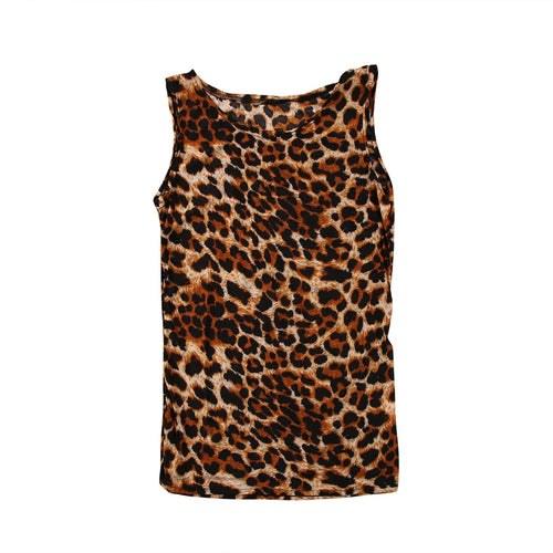 Hirigin 2019 Spring Newest Hot Sale Women Leopard Vest Top Sleeveless Tank Tops Casual Sweatshirt Clothes Summer Party Night