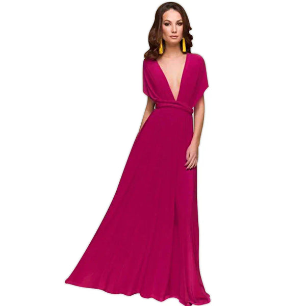 (spot) Temperament Bridesmaid long sister group dress 2024 bride Bridesmaid dress many kinds of long Party dinner dress gowns