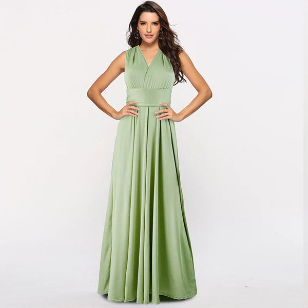 (spot) Temperament Bridesmaid long sister group dress 2024 bride Bridesmaid dress many kinds of long Party dinner dress gowns