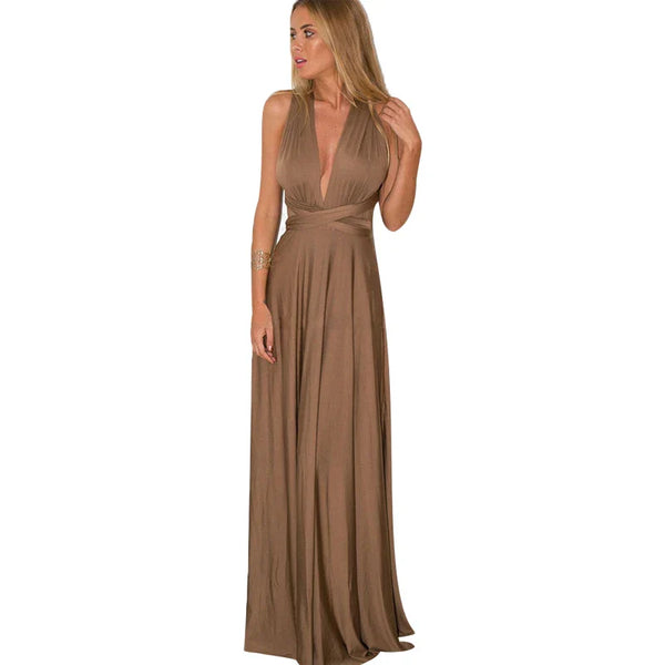(spot) Temperament Bridesmaid long sister group dress 2024 bride Bridesmaid dress many kinds of long Party dinner dress gowns