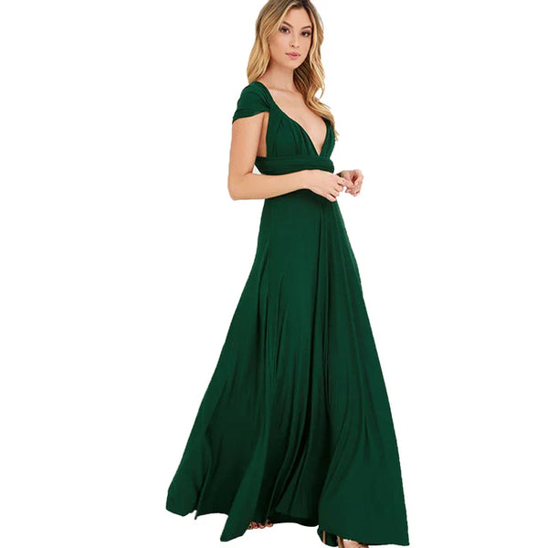 (spot) Temperament Bridesmaid long sister group dress 2024 bride Bridesmaid dress many kinds of long Party dinner dress gowns