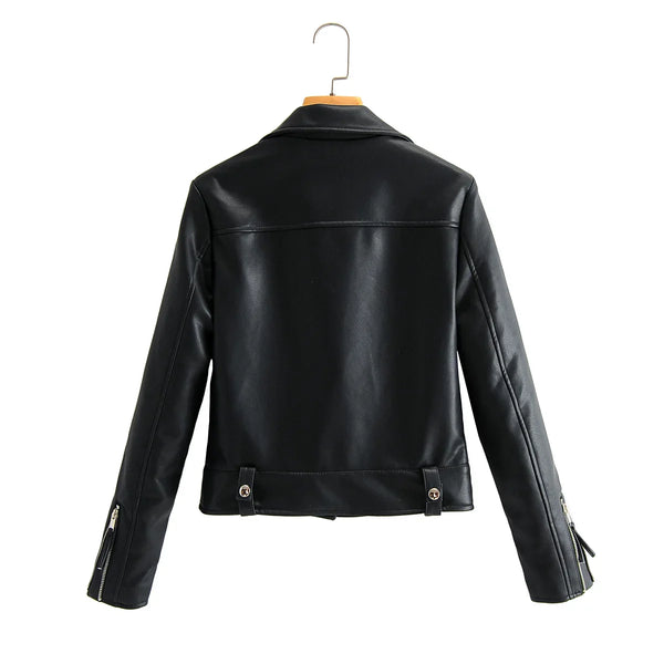 New Arrival Novel brand Winter Autumn Motorcycle leather jackets Green leather jacket women leather coat slim PU jacket Leather
