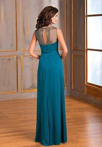 New Peacock Blue Mother Of The Bride Dresses V Neck Chiffon Crystal Ruffle Plus Wedding Guests Mother's Evening Gowns With Shawl