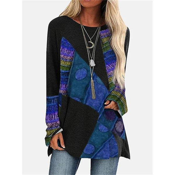2023 Newt-Shirt Casual Long Sleeve Crewneck Printed T-Shirt High Quality Comfortable Clothing Large Versio Of Women'S Long Sleev