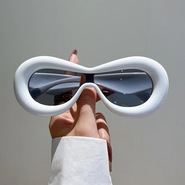 KAMMPT New in Oval Sunglasses for Men Women 2022 Fashion Retro Brand Design Shades Eyewear Female Candy Color Goggle Sun Glasses
