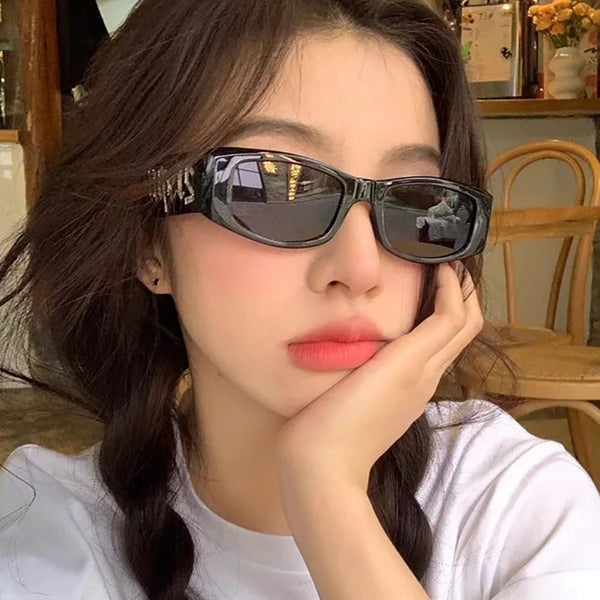Retro Small Frame Square Sunglasses Women Luxury Brand Design Hip Hop Punk Sun Glasses Men Bar Party Eyewear UV400 Gafas De Sol
