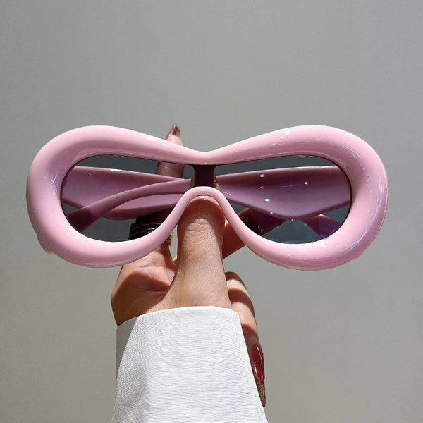 KAMMPT New in Oval Sunglasses for Men Women 2022 Fashion Retro Brand Design Shades Eyewear Female Candy Color Goggle Sun Glasses
