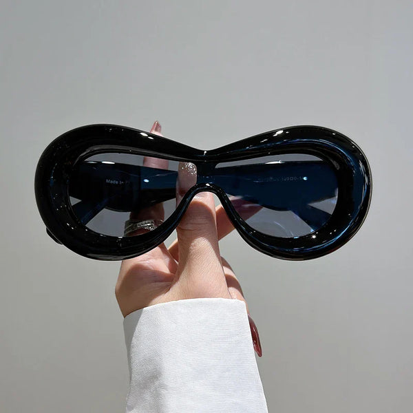 KAMMPT New in Oval Sunglasses for Men Women 2022 Fashion Retro Brand Design Shades Eyewear Female Candy Color Goggle Sun Glasses