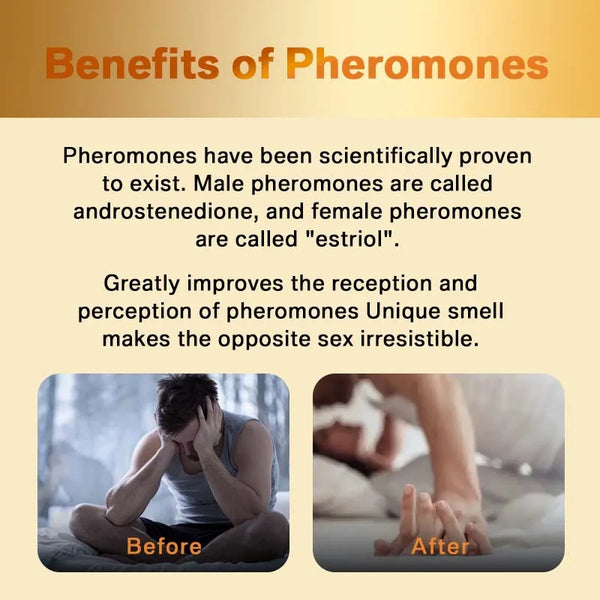 Pheromone Cologne for Men - Original Pheromone Essential Oil Perfume. Scent lasts 6-8 hours. 5 ml